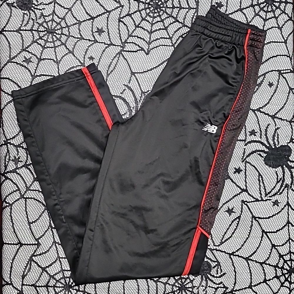 Black and Red New Balance Athletic Pants Boys Size 14/16